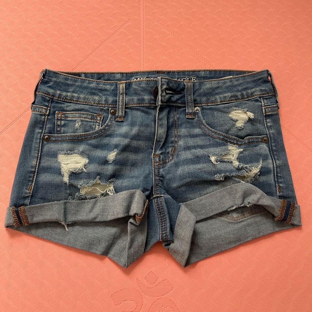 American Eagle Super Low Rise Shorts